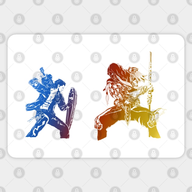 Gladio vs Gilgamesh (Episode Gladiolus) Sticker by Silveretta